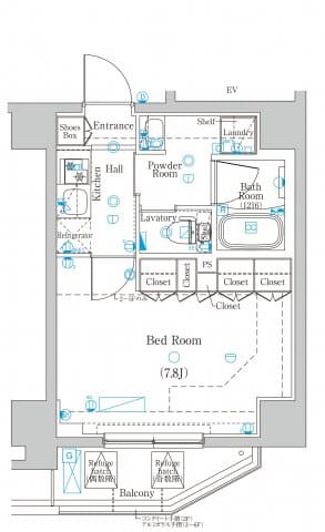 DIPS東十条駅前RESIDENCE 3階の間取り 1