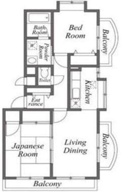 Ucourt大井町 1階の間取り 1