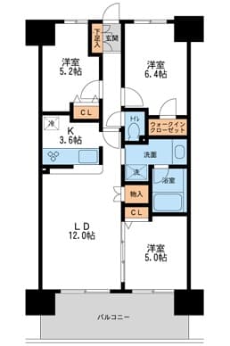 レジディア南千住 3階の間取り 1