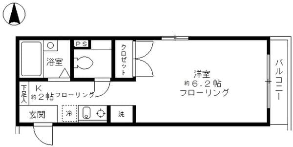 ファインコート五本木 2階の間取り 1