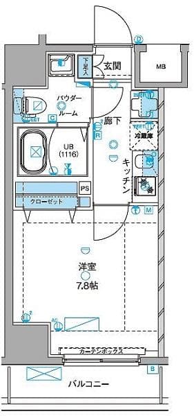 ジェノヴィア浅草Ⅲグリーンヴェール 10階の間取り 1