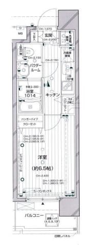 パレステュディオ渋谷本町 5階の間取り 1