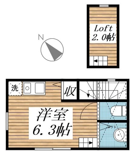 コスタセレナ 2階の間取り 1