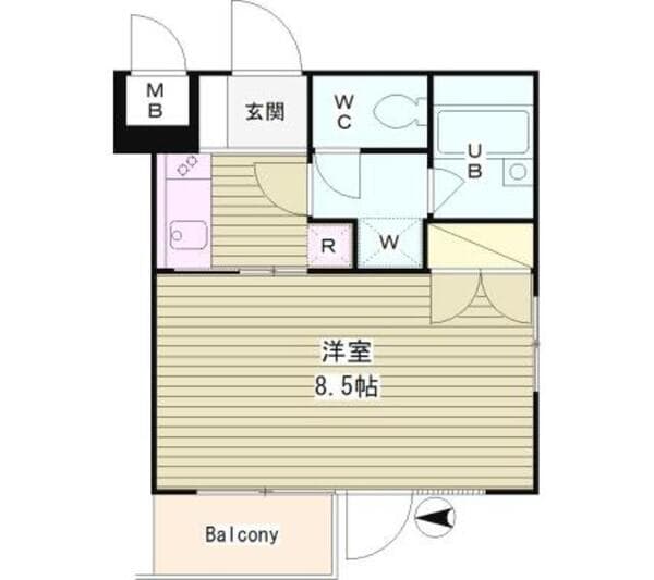 ヒルトップ洗足池 4階の間取り 1