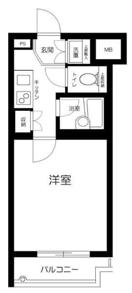 ルーブル永福町弐番館 1階の間取り 1