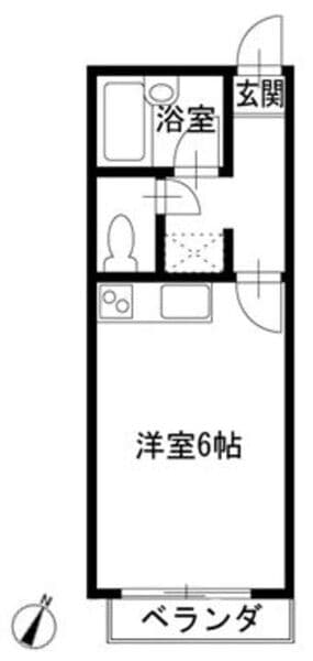 プチメゾンたま 3階の間取り 1