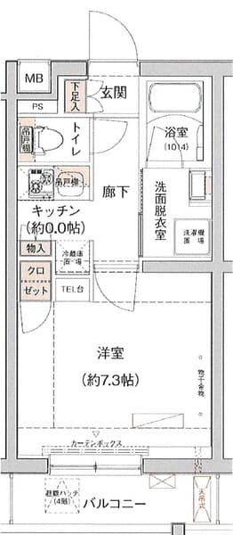 ジュイールパルフェ西新井 1階の間取り 1