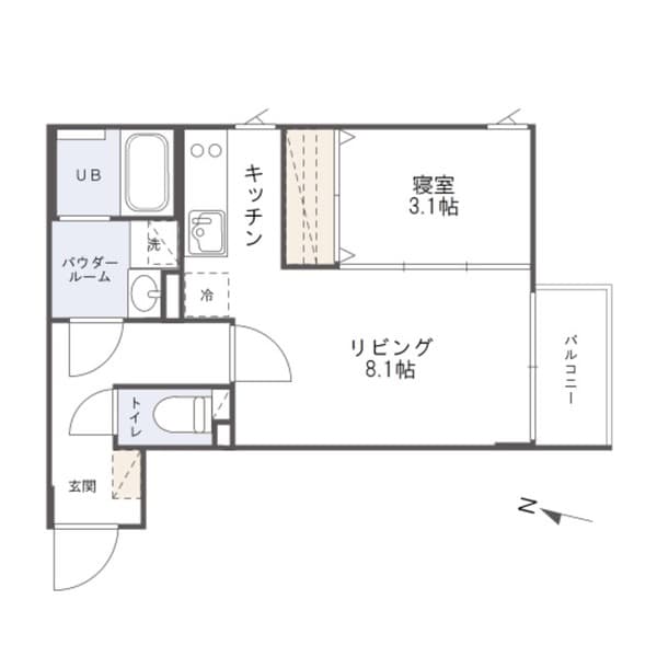 ＰＡＳＥＯ代々木 2階の間取り 1