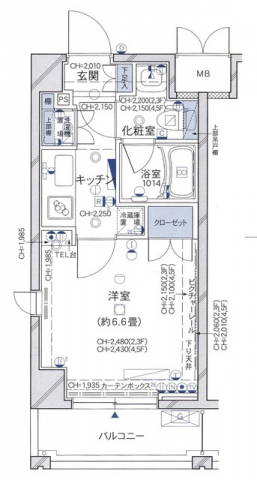 パレステュディオ代々木 5階の間取り 1