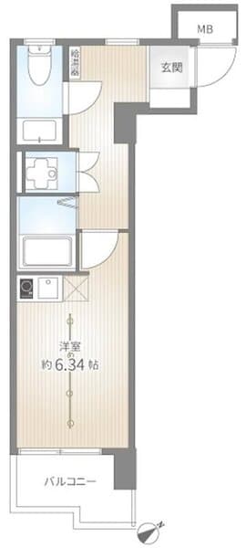 パラスト青葉台 1階の間取り 1