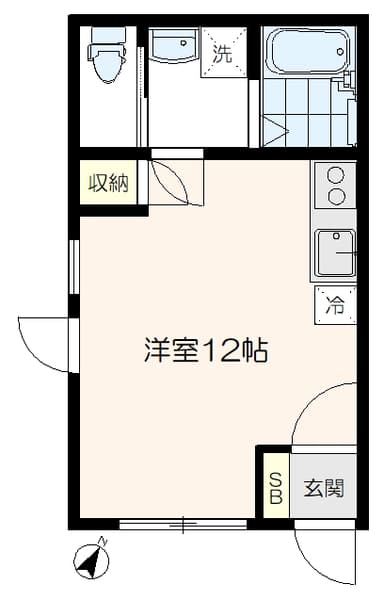 ウィンコーポ三田 1階の間取り 1