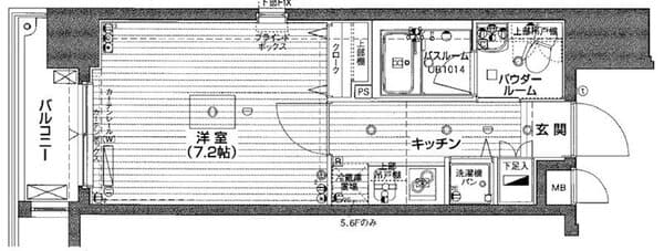 アプレシティ日本橋蛎殻町 4階の間取り 1