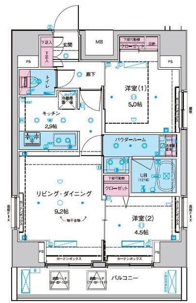 ジェノヴィア東日暮里グリーンヴェール 11階の間取り 1