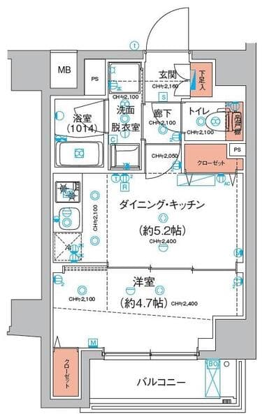 (仮称)東京羽田スカイブリッジレジデンス 2階の間取り 1