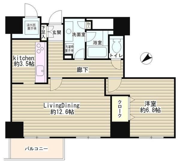 トレステージ目黒 14階の間取り 1