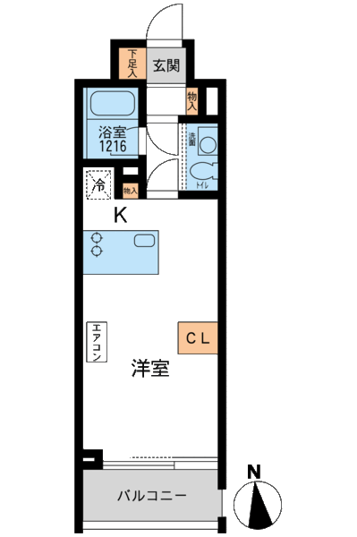 アーデン芝公園 7階の間取り 1