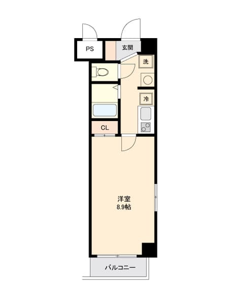 コンフィアンサ等々力 2階の間取り 1