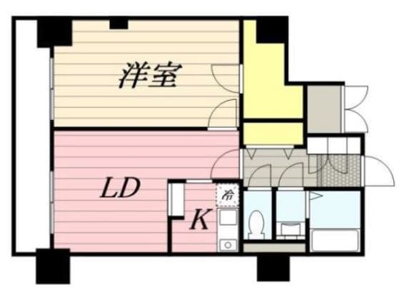 メゾン・ド・ヴィレ日本橋茅場町 5階の間取り 1