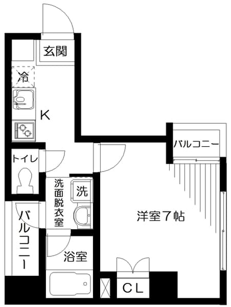 エイワンコート西池袋 4階の間取り 1