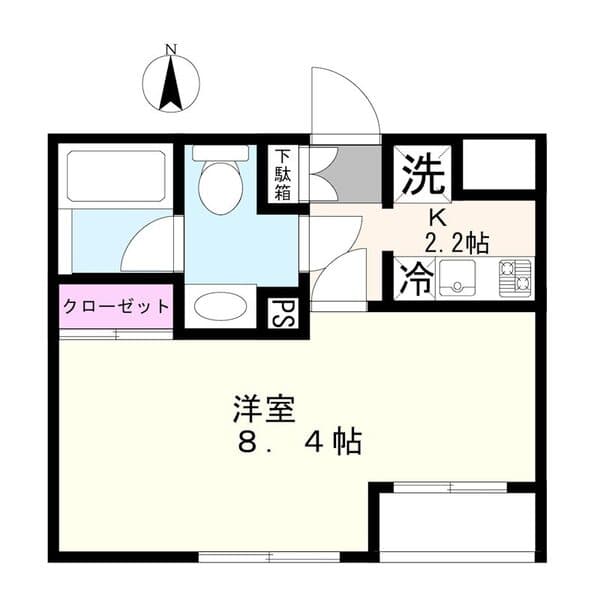 プラザ中落合 1階の間取り 1