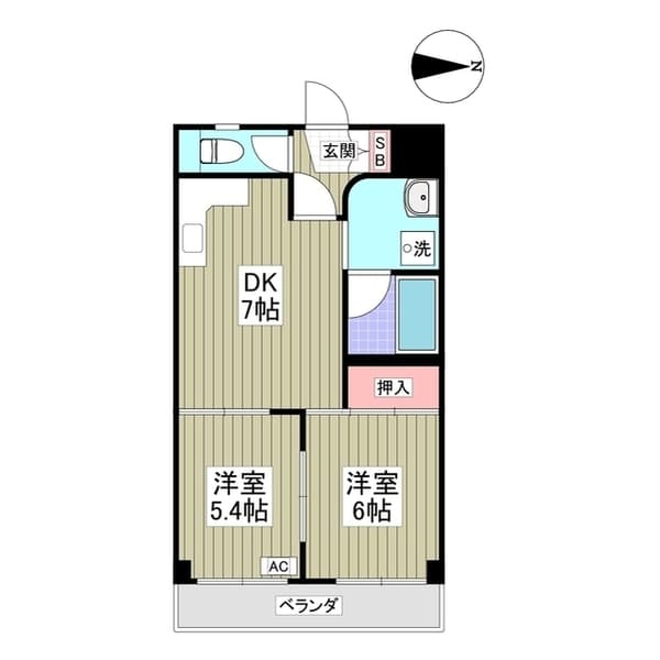 ジェントリービル高島平 3階の間取り 1