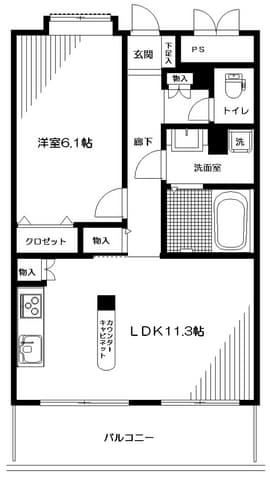 ヴェレーナ新小岩Ⅱ 3階の間取り 1