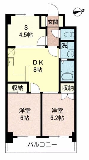 カスティージョ末広 5階の間取り 1