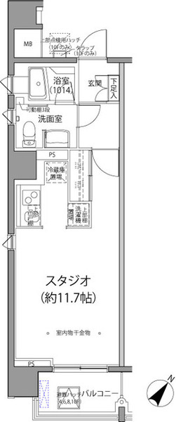 麹町二番町マンション 5階の間取り 1