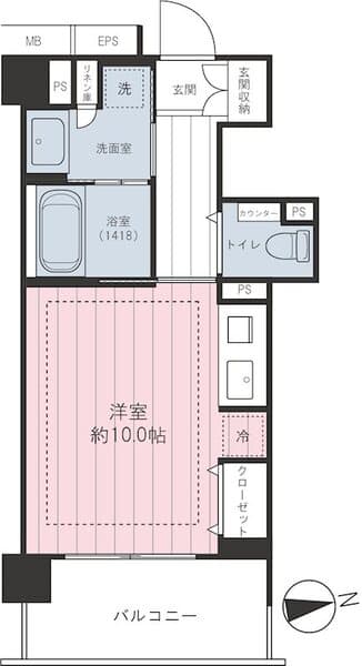 デュオセーヌ江古田の森公園 2階の間取り 1