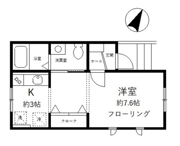 ドゥ西原 1階の間取り 1