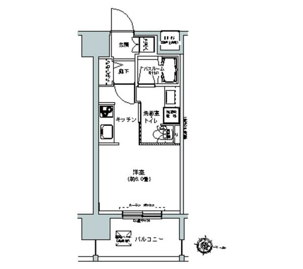 パークキューブ板橋本町 7階の間取り 1