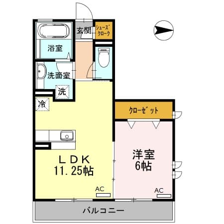 サンフレール C 3階の間取り 1