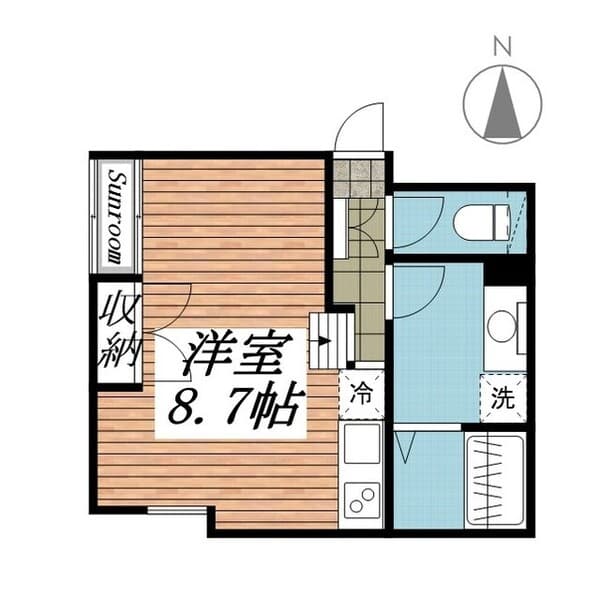 ＬＡＰｉＳ上北沢Ⅱ 1階の間取り 1