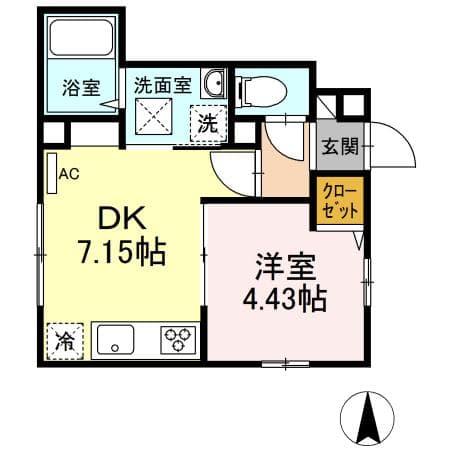 コージーコート shin 1階の間取り 1