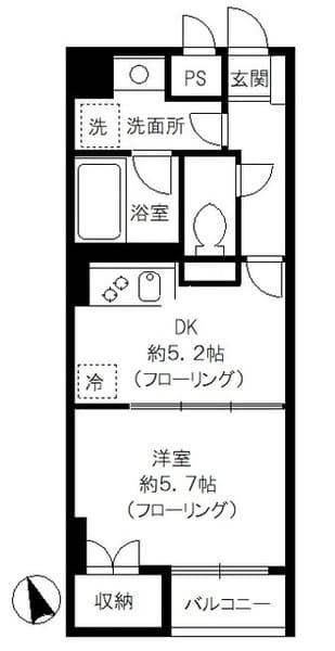 スプリーム九段 5階の間取り 1