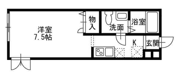 ＢＣレジデンス 2階の間取り 1