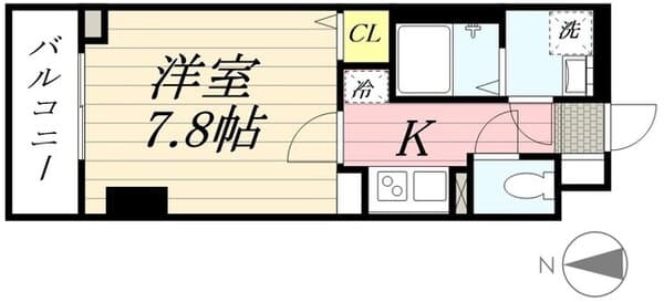 ＧＲＡＮＰＡＳＥＯ東向島 2階の間取り 1