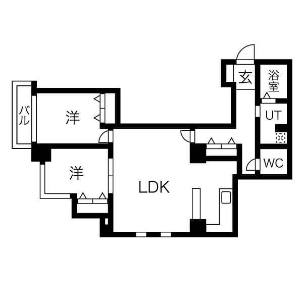 エスパシオ内藤町 1階の間取り 1