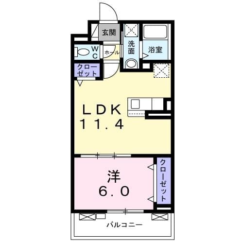 パーチェ　ＭＴ 3階の間取り 1