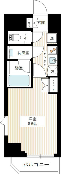 ＡＺＥＳＴ中野新橋 12階の間取り 1