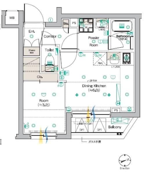 SYFORME KOMAGOMEⅡ 2階の間取り 1