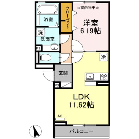 メイプルヴィレッジ 3階の間取り 1