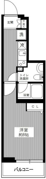 ＡＺＥＳＴ西落合Ⅱ 2階の間取り 1