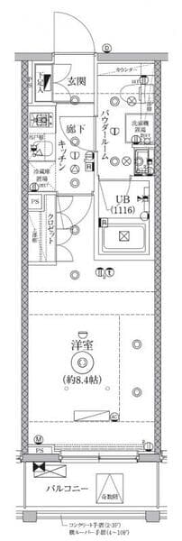 セジョリ浅草 2階の間取り 1