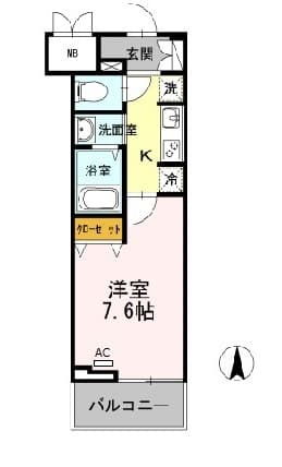 Rising Place Kameido 12階の間取り 1