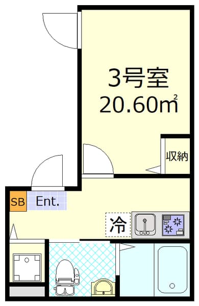 オーガスタコート上井草 2階の間取り 1