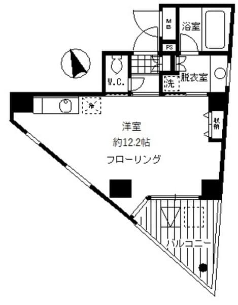 北参道スタイル 3階の間取り 1