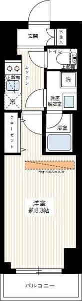 ブライズ亀戸ＤＵＥ 5階の間取り 1