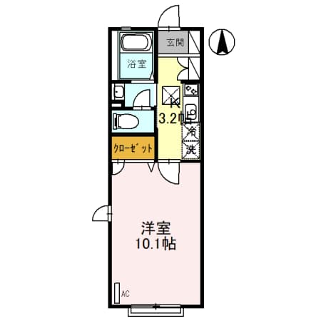 クラベール滝野川 1階の間取り 1