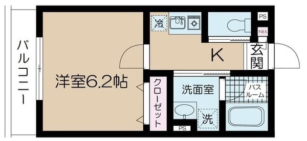 フェリーチェ中野新橋C 3階の間取り 1